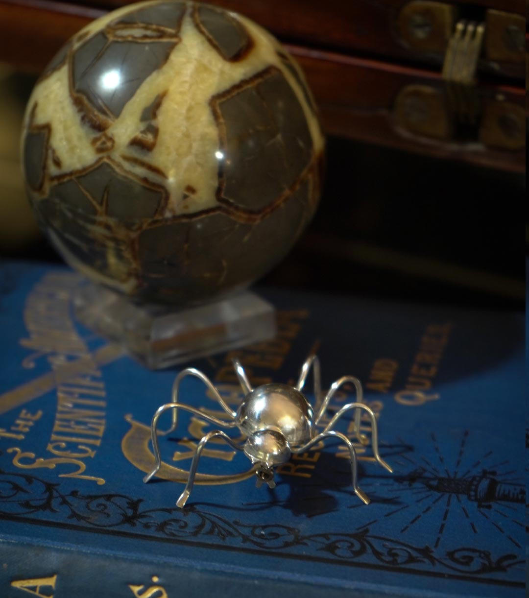 Taxco Sterling Silver Spider Brooch